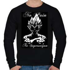 PRINTFASHION no supersaiyan - Férfi pulóver - Fekete férfi pulóver, kardigán