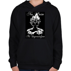 PRINTFASHION no supersaiyan - Gyerek kapucnis pulóver - Fekete