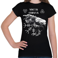 PRINTFASHION Noctis Corvus - Okkult Design - Női póló - Fekete női póló