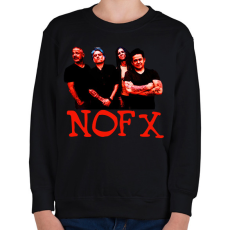 PRINTFASHION nofx - Gyerek pulóver - Fekete