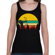 PRINTFASHION Női íjász - Női atléta - Fekete