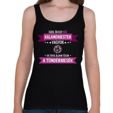 PRINTFASHION Női kalandmester - Női atléta - Fekete női trikó