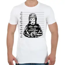 PRINTFASHION Női motoros - Férfi póló - Fehér férfi póló