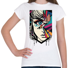 PRINTFASHION Női szem és madár - Női póló - Fehér női póló