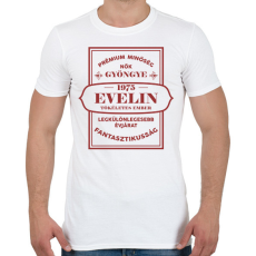 PRINTFASHION Nők gyöngye - Névvel, évszámmal - Férfi póló - Fehér
