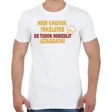 PRINTFASHION Nokdeli szaggatás - Férfi póló - Fehér férfi póló