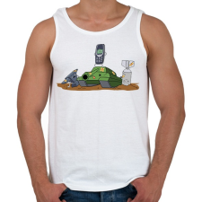 PRINTFASHION Nokia 3310, az elpusztíthatatlan - Férfi atléta - Fehér atléta, trikó