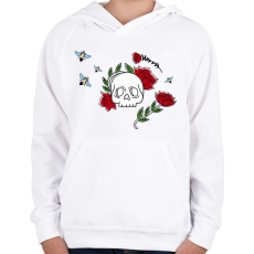 PRINTFASHION Nonbeenary - Gyerek kapucnis pulóver - Fehér