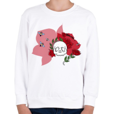 PRINTFASHION Nonbeenary háttérrel - Gyerek pulóver - Fehér gyerek pulóver, kardigán
