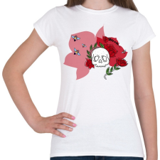 PRINTFASHION Nonbeenary háttérrel - Női póló - Fehér női póló