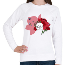 PRINTFASHION Nonbeenary háttérrel - Női pulóver - Fehér női pulóver, kardigán