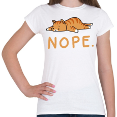 PRINTFASHION NOPE - Női póló - Fehér