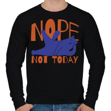 PRINTFASHION Nope - Not today - Férfi pulóver - Fekete férfi pulóver, kardigán
