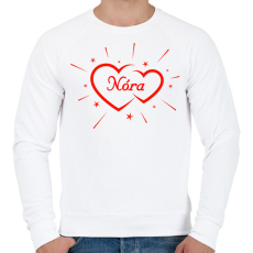 PRINTFASHION Nóra - Férfi pulóver - Fehér