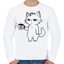 PRINTFASHION not today cat - Férfi pulóver - Fehér férfi pulóver, kardigán