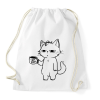 PRINTFASHION not today cat - Sportzsák, Tornazsák - Fehér