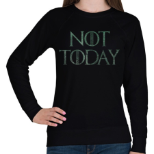 PRINTFASHION Not Today - Game of Thrones - Női pulóver - Fekete női pulóver, kardigán