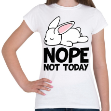 PRINTFASHION Not today puppy - Női póló - Fehér