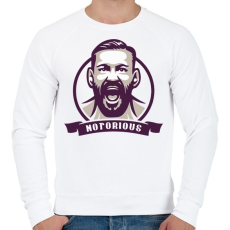 PRINTFASHION Notorious - Férfi pulóver - Fehér