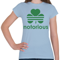 PRINTFASHION Notoriuos CM - Női póló - Világoskék