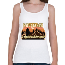 PRINTFASHION November a legjobbak hónapja 1 - Női atléta - Fehér