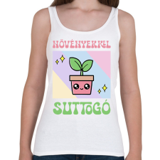 PRINTFASHION Növényekkel suttogó - Női atléta - Fehér női trikó