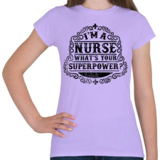 PRINTFASHION Nővér a szuperhatalom  - Női póló - Viola női póló