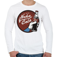 PRINTFASHION Nuka Cola - Férfi hosszú ujjú póló - Fehér