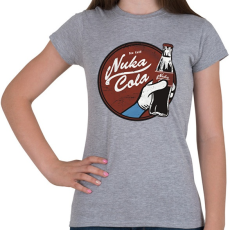 PRINTFASHION Nuka Cola - Női póló - Sport szürke