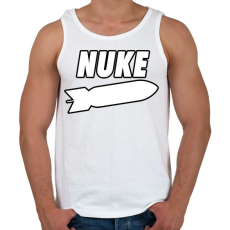 PRINTFASHION Nuke - Férfi atléta - Fehér