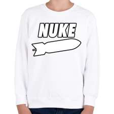 PRINTFASHION Nuke - Gyerek pulóver - Fehér gyerek pulóver, kardigán