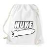 PRINTFASHION Nuke - Sportzsák, Tornazsák - Fehér