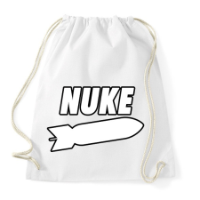 PRINTFASHION Nuke - Sportzsák, Tornazsák - Fehér tornazsák