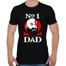 PRINTFASHION Number One Dad - Férfi póló - Fekete férfi póló
