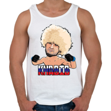 PRINTFASHION Nurmagomedov - Férfi atléta - Fehér atléta, trikó