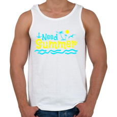 PRINTFASHION NYÁR - Férfi atléta - Fehér