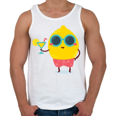 PRINTFASHION Nyár - Férfi atléta - Fehér