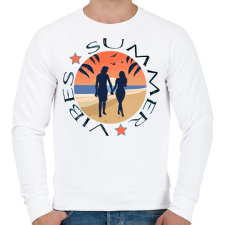 PRINTFASHION Nyár - summer vibes - Férfi pulóver - Fehér férfi pulóver, kardigán