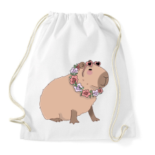 PRINTFASHION Nyaralós capybara - Sportzsák, Tornazsák - Fehér atléta, trikó