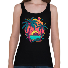 PRINTFASHION Nyári hangulat - Női atléta - Fekete