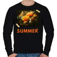 PRINTFASHION Nyári kép2 - Férfi pulóver - Fekete férfi pulóver, kardigán