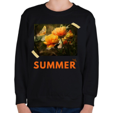 PRINTFASHION Nyári kép2 - Gyerek pulóver - Fekete gyerek pulóver, kardigán