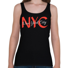 PRINTFASHION Nyc - Női atléta - Fekete női trikó