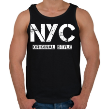 PRINTFASHION NYC ORIGINAL STYLE - Férfi atléta - Fekete atléta, trikó