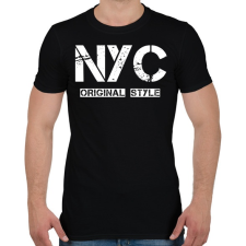 PRINTFASHION NYC ORIGINAL STYLE - Férfi póló - Fekete férfi póló