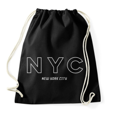 PRINTFASHION NYC - Sportzsák, Tornazsák - Fekete tornazsák