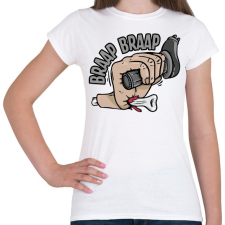 PRINTFASHION Nyélgáz! - Női póló - Fehér női póló