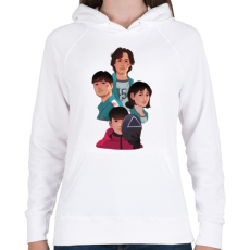 PRINTFASHION Nyerd meg az életed csapat! - Női kapucnis pulóver - Fehér