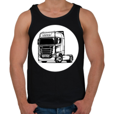 PRINTFASHION Nyergesvontató - Férfi atléta - Fekete atléta, trikó