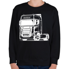 PRINTFASHION Nyergesvontató - Gyerek pulóver - Fekete
